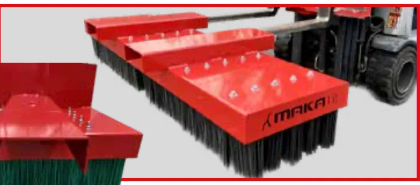 Fork Attachment 2 x 0.5 – Industrial broom with reduced length