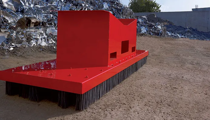 Fork Attachment + Grippers 2 x 1 – Industrial broom with gripper system